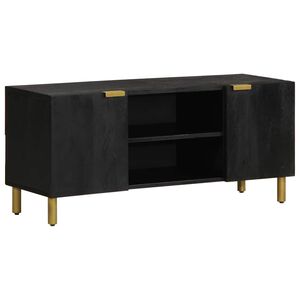 vidaXL Mueble de TV madera de ingenier&iacute;a negro 105x33x46 cm