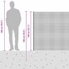 vidaXL Valla con Poste Gris 1,4 x 25 m Acero y PVC