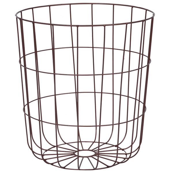 vidaXL Mesa de centro de MDF color cobre Ø 39,5 cm