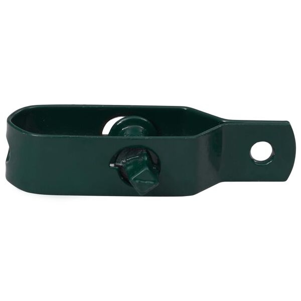 vidaXL Tensores de alambre para valla 250 uds acero verde 90 mm