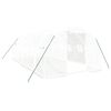 vidaXL Invernadero con estructura de acero blanco 18 m&sup2; 6x3x2 m