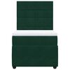 vidaXL Cama box spring con colch&oacute;n terciopelo verde oscuro 80x200 cm