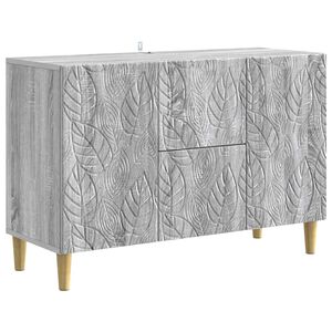 vidaXL Aparador Sonoma gris 89 x 34,5 x 60 cm Madera de ingenier&iacute;a