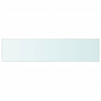 vidaXL Panel de estante vidrio claro 110x25 cm
