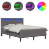 vidaXL Estructura de cama Gris 120 x 200 cm Cuero sint&eacute;tico