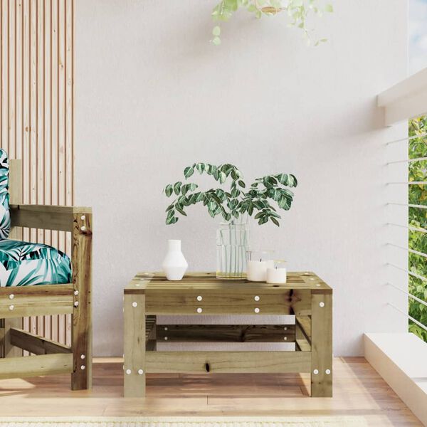 vidaXL Taburete de jardín madera de pino impregnada