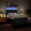 vidaXL Cama box spring con colch&oacute;n tela azul 140x200 cm