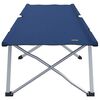 vidaXL Cama de Camping Plegable Manual 2 pcs Azul 194 x 62.5 x 42.5 cm