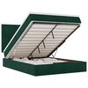 vidaXL Estructura cama otomana colchones terciopelo verde oscuro
