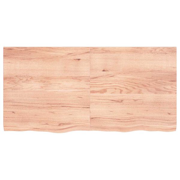 vidaXL Estante pared madera roble tratada marrón claro 120x60x(2-4) cm