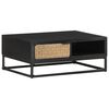 vidaXL Mesa de centro de madera maciza de mango 90x60x35 cm
