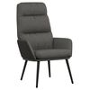 vidaXL Sill&oacute;n de relax de tela gris oscuro