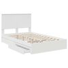 vidaXL Cama con almacenamiento 120 x 190 cm Madera de ingenier&iacute;a