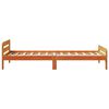 vidaXL Estructura de cama sin colch&oacute;n madera de pino marr&oacute;n 90x200 cm