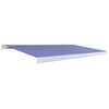vidaXL Toldo de carrete motorizado azul y blanco 500x300 cm