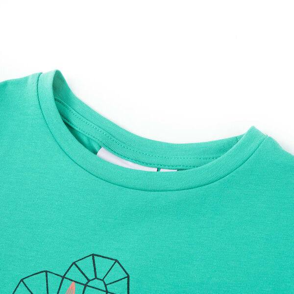 Camiseta infantil verde menta 92