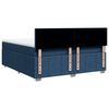 vidaXL Cama box spring con colch&oacute;n tela azul 200x200 cm