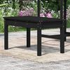 vidaXL Banco de jard&iacute;n madera maciza pino negro 80x44x45 cm
