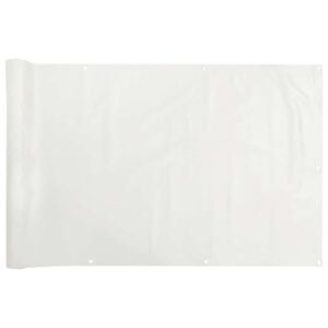 vidaXL Pantalla de privacidad de balc&oacute;n PVC blanco 600x120 cm