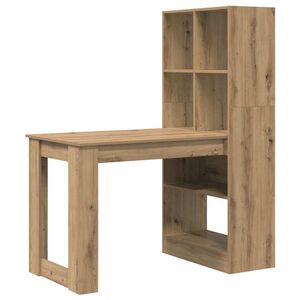 vidaXL Escritorio Roble artisan Madera de ingenier&iacute;a 122 x 67 x 145 cm