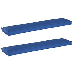 vidaXL Juego de Cojines para Palets 2 pcs Azul Royal 180 x 40 x 8 cm