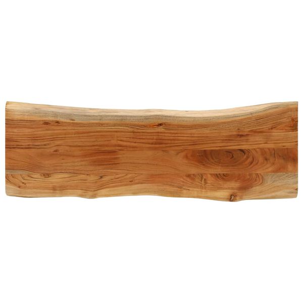 vidaXL Tablero rectangular madera de acacia borde vivo 120x40x3,8 cm