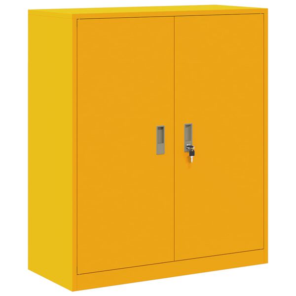 vidaXL Armario de almacenamiento Amarillo Mostaza 90 x 40 x 105 cm