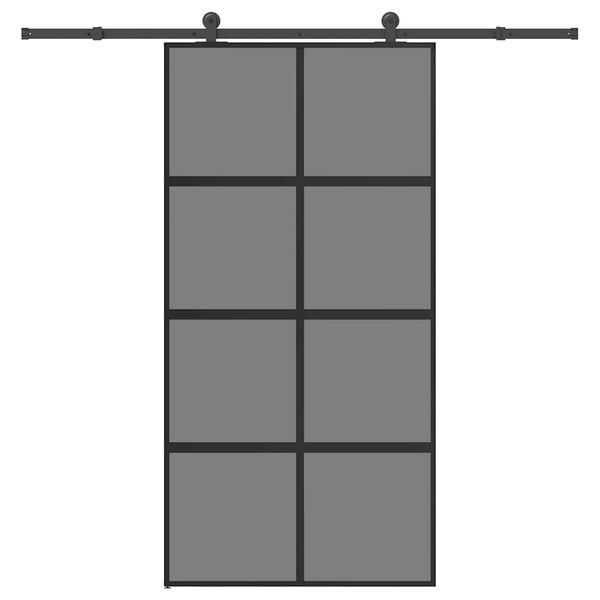 vidaXL Puerta corredera herrajes 102,5x205 cm vidrio templado aluminio