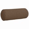 vidaXL Cojines Bolster 2 pcs Marrón Ø 15 x 40 cm tela