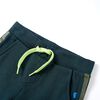 Pantalones de chándal infantiles con cordón verde musgo 140