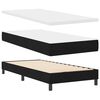 vidaXL Cama tipo Box Spring con colch&oacute;n Negro 90 x 190 cm tela
