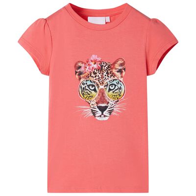 Camiseta infantil color coral 92