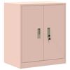 vidaXL Armario de almacenamiento Rosa 60 x 40 x 70 cm Acero
