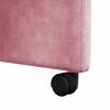 vidaXL Sillas de Comedor con Ruedas 2 pcs Rosa 58 x 67 x 97 cm