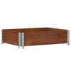 vidaXL Jardinera de madera maciza de pino marr&oacute;n 80x60 cm