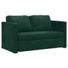 vidaXL Sof&aacute; cama de suelo 2 en 1 terciopelo verde oscuro 122x204x55 cm