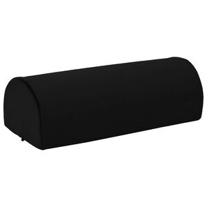 vidaXL Almohadilla para pies Liso Negro 42 x 18 x 13 cm Espuma PU