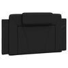 vidaXL Estructura de cama Viana sin colch&oacute;n cuero sint&eacute;tico negro 100x203 cm