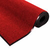 vidaXL Felpudo Otro Rojo y Negro 120 x 250 cm Polipropileno y vinilo