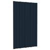 vidaXL Panel para tejado acero galvanizado antracita 12 uds 80x45 cm