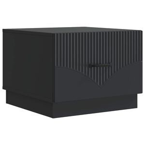 vidaXL Mesa de Caf&eacute; Negro 49 x 50 x 37 cm Madera de Ingenier&iacute;a