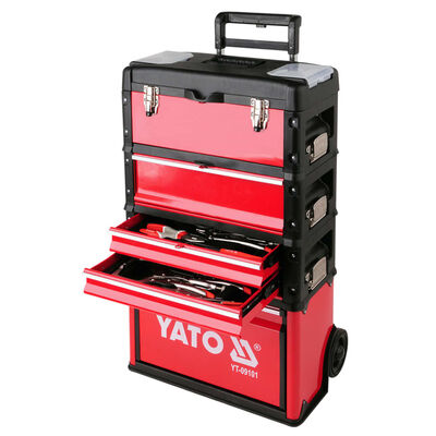 YATO Carrito de herramientas con 3 cajones 52x32x72 cm