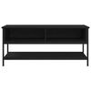 vidaXL Conjunto de mueble de TV Roble Negro 100 x 35 x 45 cm