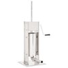 vidaXL Embutidora manual de acero inoxidable plateado 5 L