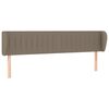 vidaXL Cabecero de tela gris taupe 163x23x78/88 cm