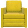 vidaXL Sofá cama Amarillo oscuro 74 x 77 x 81 cm Terciopelo