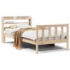 vidaXL Estructura de cama sin colch&oacute;n madera maciza de pino 100x200 cm