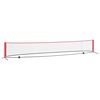 vidaXL Red de tenis Manual Negro y rojo 595 x 90,5 x 87 cm Poli&eacute;ster