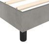 vidaXL Cama box spring con colch&oacute;n terciopelo gris claro 100x200 cm