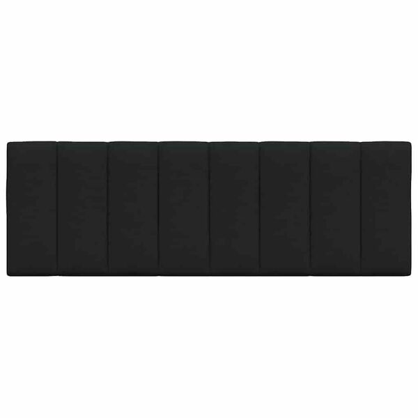 vidaXL Cabecero de cama acolchado Hanko tela negro 140 cm